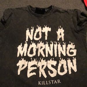 “Not a morning person” t shirt